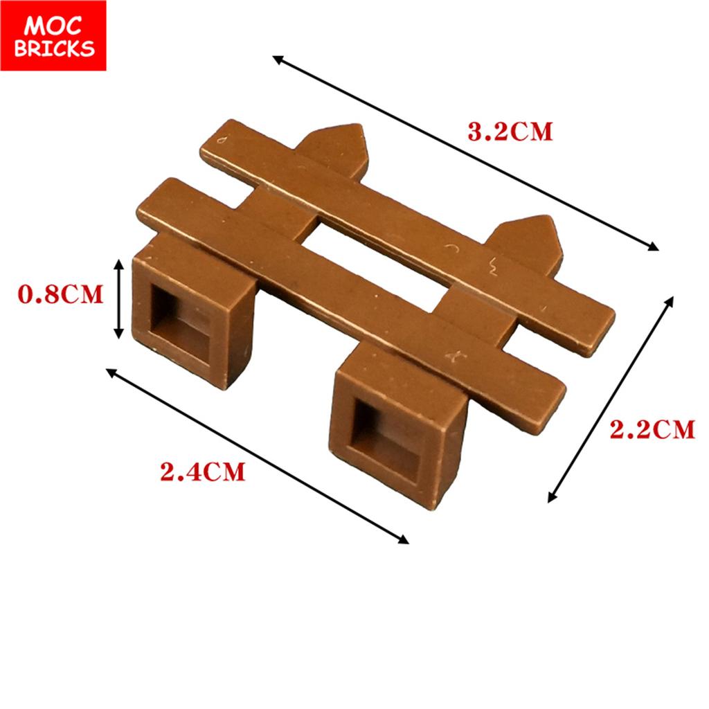 MOC Bricks Fence Railing Window Stairs Ladder Gate DIY Garden House Architecture Accessories Building Blocks Children's Toys