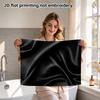 Luxury Black Satin Texture Towel, Soft Absorbent Daily Shower Towel