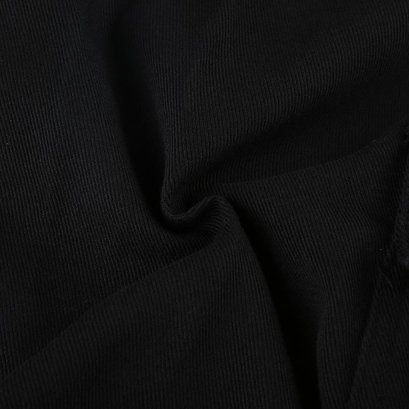 Summer Women's Pant Street Spice Low Waist Double Row Button Tide Artificial Multi-Pocket Denim Casual Pants