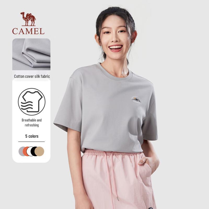 Camel Women s Summer Three-Proof Round Neck T-Shirt 3XL