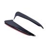 2pcs Rear Bumper Spoiler Side Canard Left Right Fit for MercedesBenz C Class W205 C180 C200(Noir brillant )