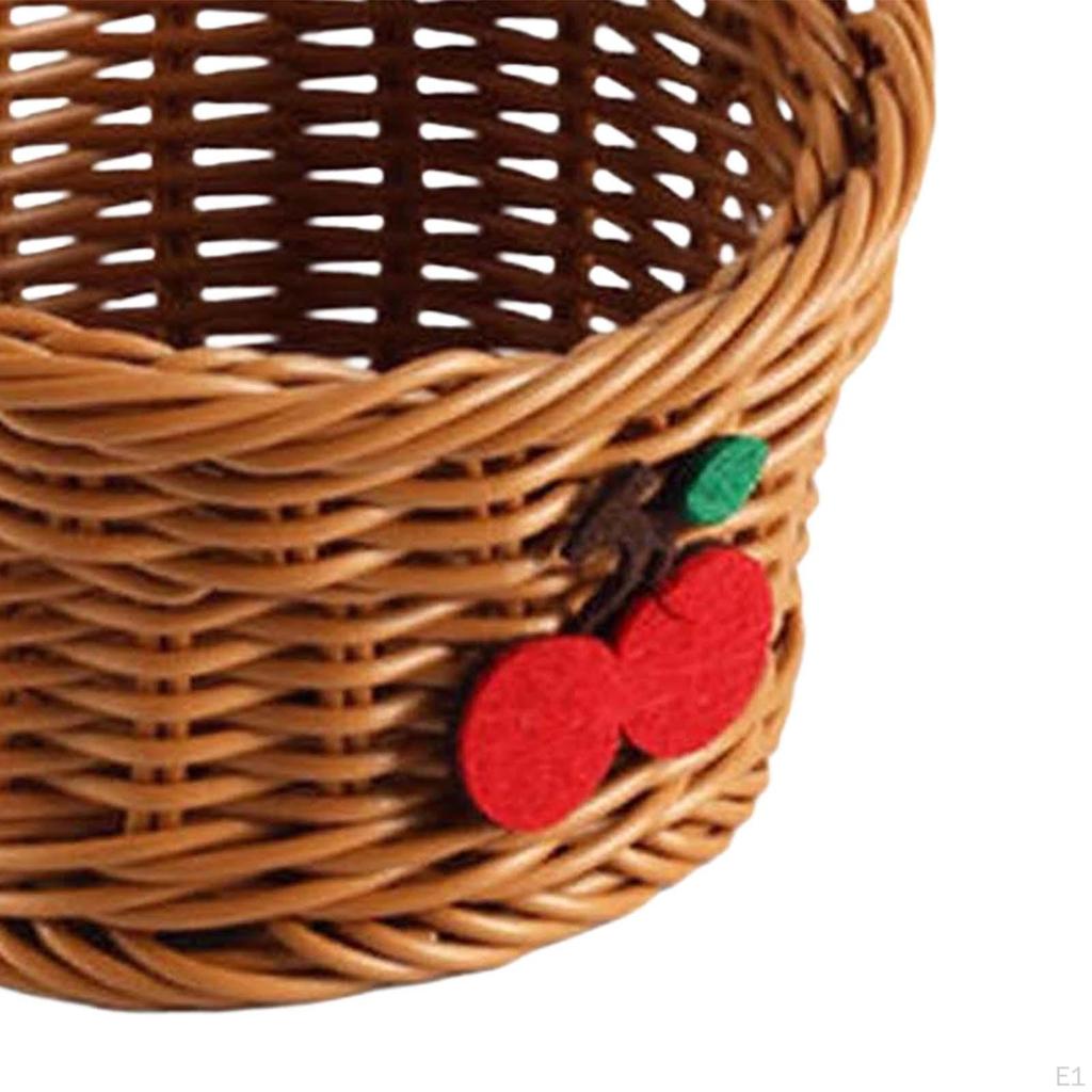 Wall Hanging Basket Woven with Handle Multifunctional Fruit Vegetable for
