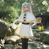 Anime Frieren alla cerimonia funebre Frieren Costume Cosplay Vestito di Carnevale Cappotto Gonna Cintura Orecchini Completi Per Donne Halloween