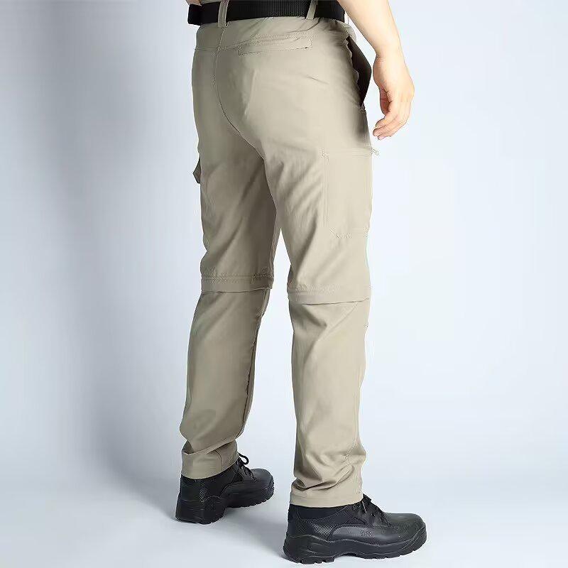 Men's Convertible Quick-Dry Outdoor Tactical Trousers with Multi-Pockets