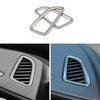 2015-21 Dashboard Side Outlet Vent Covrs Trim Sliver Steel For Benz C-Class W205