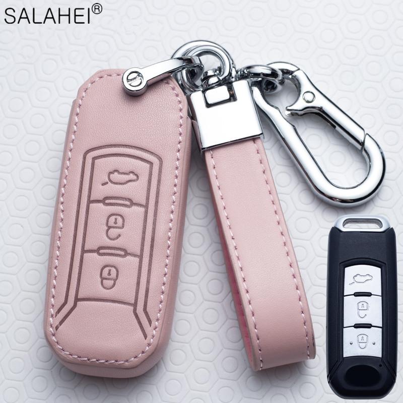 Genuine Leather Auto Key Fob Cover Case Key Fob Housing Protector Covers Fit For Gac Trumpchi Gs3 Gs4 Gs5 Gs7 Gs8 Gm8 Ga4 Gs5 Ga6 Gm6