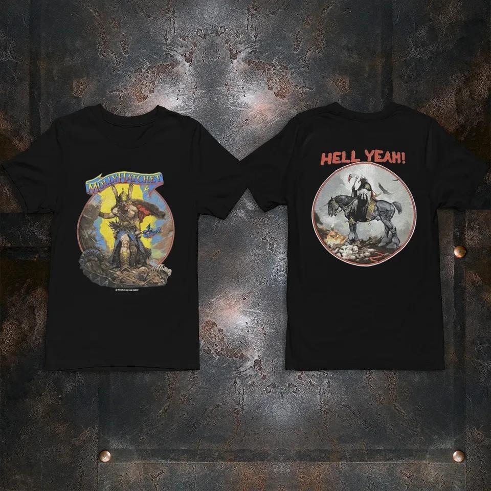 Vintage Molly Hatchet Hell Yeah Frank Frazetta Konzert Tour T-Shirt