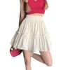Sweet and Cool Women's High Waist A-Line White Midi Skirt