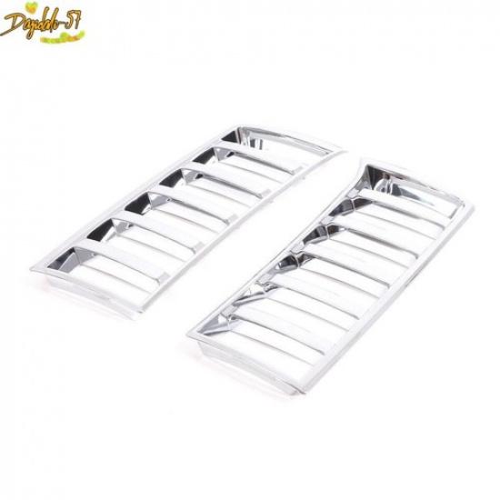 Chrome Front Fog Light Cover Trim Accessories Fits For Toyota Tundra