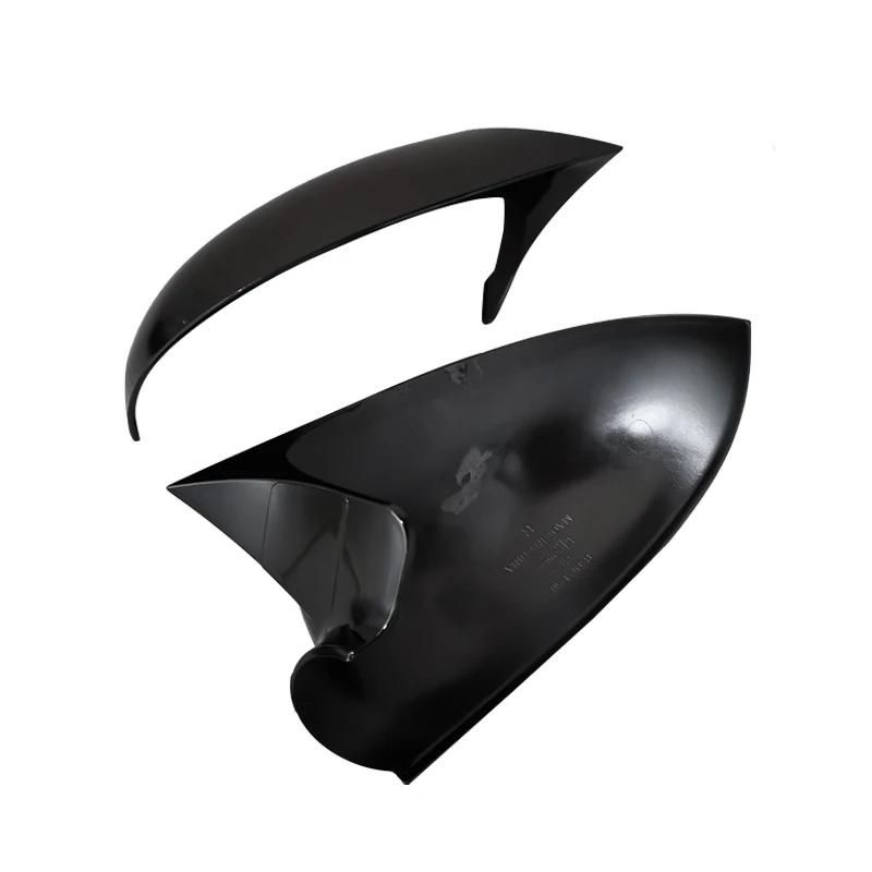Bat Side Mirror Cover for Golf 5 VW 2003-2009 GTI R32 Car Accessories Shiny Piano Black Tuning Auto Sport Bat Design TSI TDI FSI