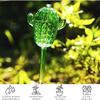 2pcs Cactus Glass Plant Watering Globes Decorative Transparent Self Watering Bulbs for Indoor & Outdoor Potted Plants Automatic Watering System