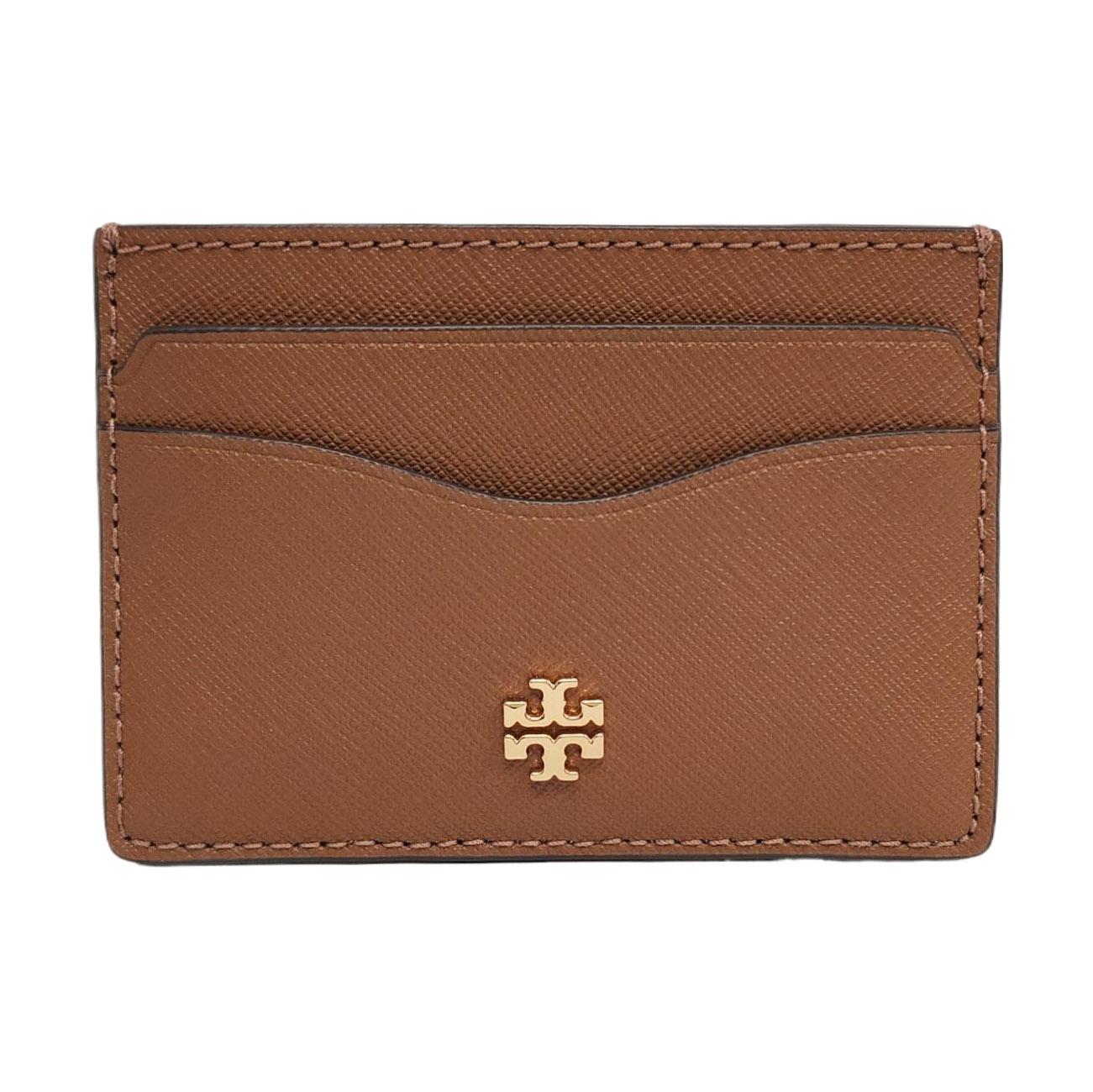 [Pre-Owned] Brown Leather Card Holder - Excellent #HGPYGP ONE SIZE