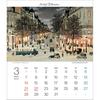 TODAN Michel Delacroix 2027 Desk Calendar Artistic French Townscape Paintings 16 Pages Office Planner CL27-1053