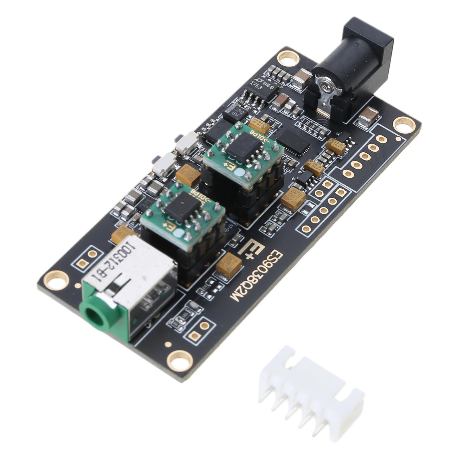 

Професійна плата ES9038Q2M Точне декодування Вхід I2S Асинхронний USB-модуль Підтримка PCM768 кГц DSD512 Італійська B
