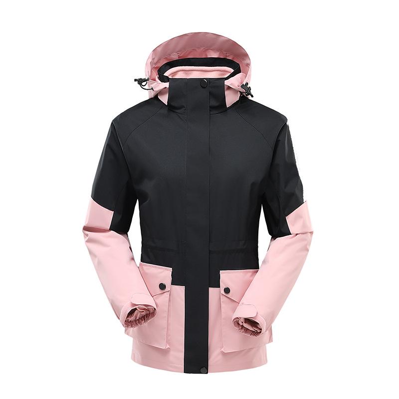 Women's 3-in-1 Waterproof Windproof Warm Outdoor Jacket for Camping & Hiking