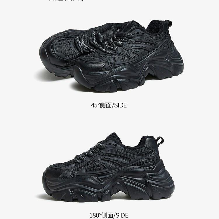 

2025 новые маленькие кроссовки для папы женские летние дышащие спортивные кроссовки сетчатые кроссовки на платформе модные повседневные белые кроссовки 40 чёрный