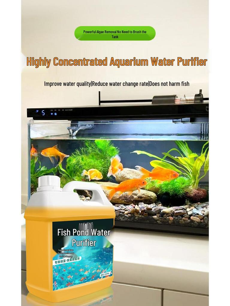 Akvarium En-Droppe Vattenrenare: Klart, renat vatten för fisk – Fri frakt ingår