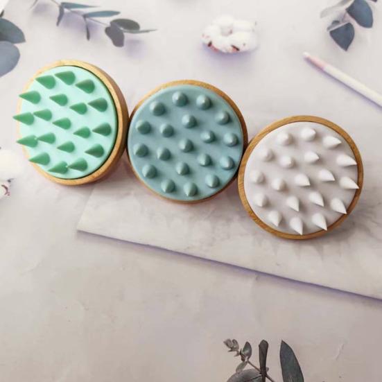 Shampoo Comb Hair Shower Brush Soft Silicone Bristles Scalp Massager Deep Cleaning Head Massage Hair