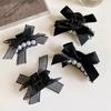 Sweet Pearl Bowknot Mesh Hair Clip Small Hairpin Hairgrip For Girls Women Bow Barrette Headwear Hair Accessories