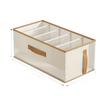 Multi Compartment Storage Box Dust Proof Organizer Bag Pants Closet Storage Container Lidless Wardrobe Organizer Home Storage Bin