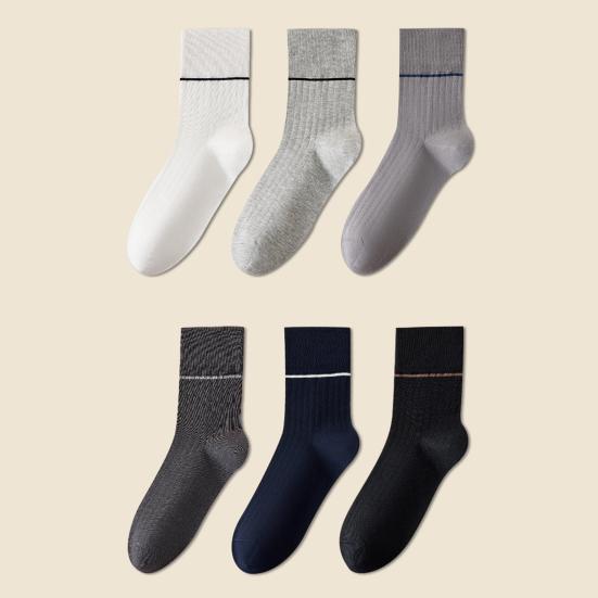 Męskie Skarpetki do Garnituru Bawełniane Antybakteryjne Prążkowane Skarpetki za Kostkę Oddychające Antyzapachowe Skarpetki Casualowe do Biznesu Sportu na Wszystkie Pory Roku do Codziennego Noszenia