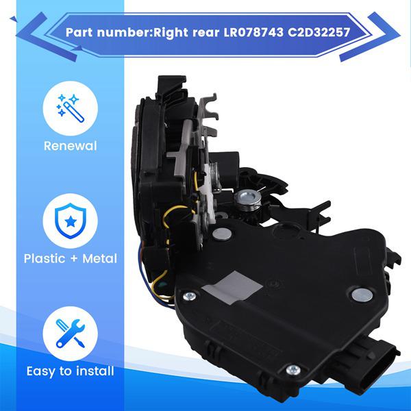 LR078743 C2D32257: Right Rear Door Lock Mechanism for Land Rover Range Rover