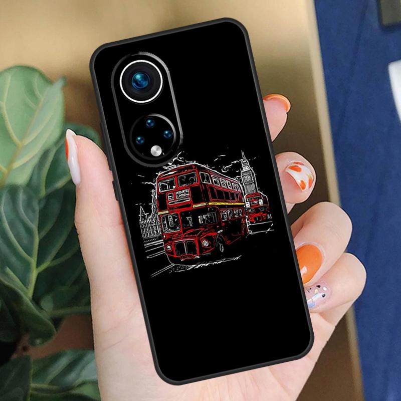 

Лондонский Красный Автобус Чехол с Биг Беном Для Honor X9c X9b X8b X9a X8a X8 X9 50 70 90 Lite Honor 200 Pro Magic 7 5 6 Lite Чехол Honor Magic7 Lite