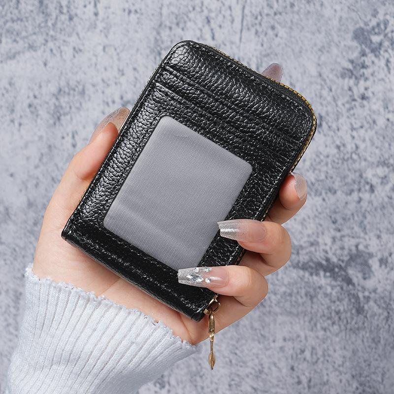 Amazon explosions multicolor zipper credit card package 12 card anti-theft wallet ladies small card holder card package