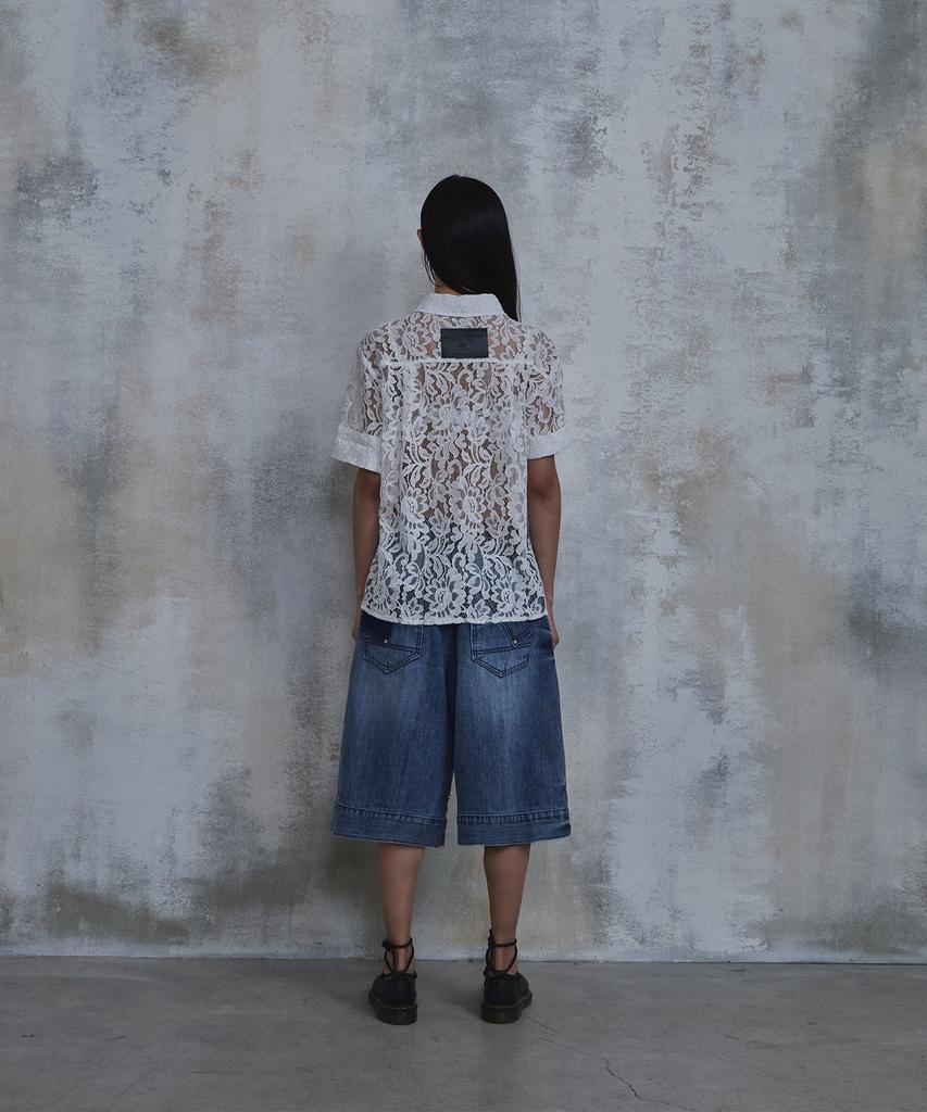 PARADIGMFILM [Ep.02] Lace Crop Half Shirt (Ivory)