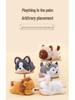 Cute Palm-Sized Chubby Animal Plush Toy for Desk or Play