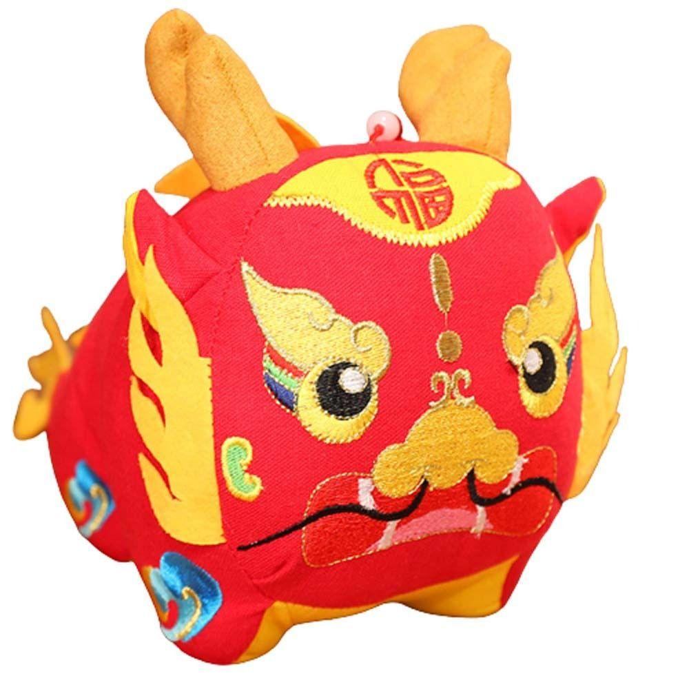 

Зодиак Дракон Счастливый Дракон Плюшевые Игрушки Плюшевый Кулон Дракон в Стиле Китайской Драмы Новый Год 18cm красный