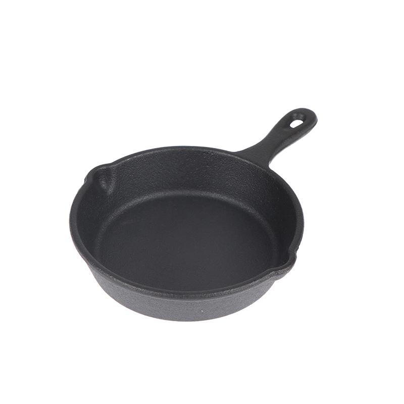 Mini Cast Iron Frying Pan Non-Stick Omelette Pan Portable Small Frying Pan Skillet With Double Drip-Spouts For Stove Oven