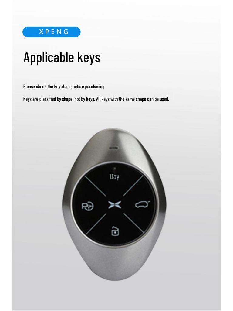 2022 Xpeng P7 Key Case: Full Coverage Metal Protective Shell for Personalized Modification