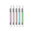 Suxi 5 Double-Ended Silicone Embossing & Rhinestone Nail Art Pen Set