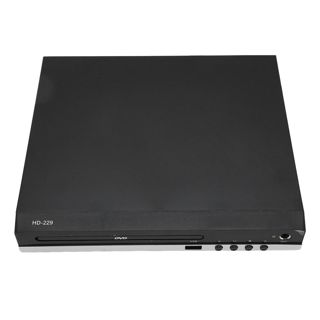 Mini DVD Player 1080P Support AV Output Remote Control HD Multimedia Interface DVD CD Player with USB Port 110‑240V