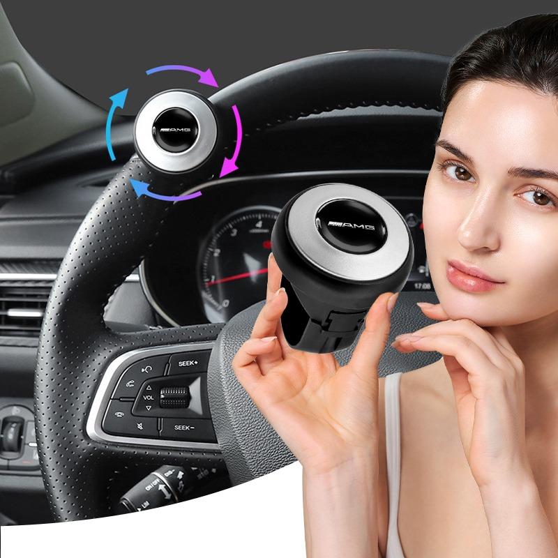 360 Degree Rotating Car Steering Wheel Booster Steering Wheel Knob Ball For Mercedes Benz AMG W212 W205 W246 W177 W176 W213 GLC GLE GLS Welcome Laser