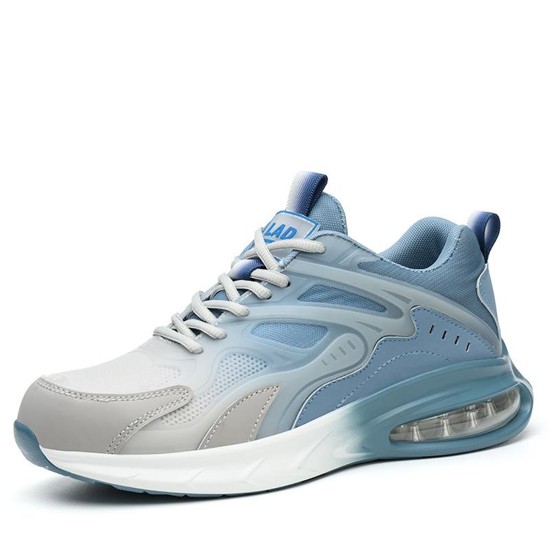 

men casual breathable plastic toe cap work safety shoes tooling security boots air cushion insulated sneakers worker footwear 280 синий