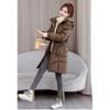 Winter Fashion Women Down Cotton Coat Slim Fit Thickened Long Padded Jacket Warm Outwear
