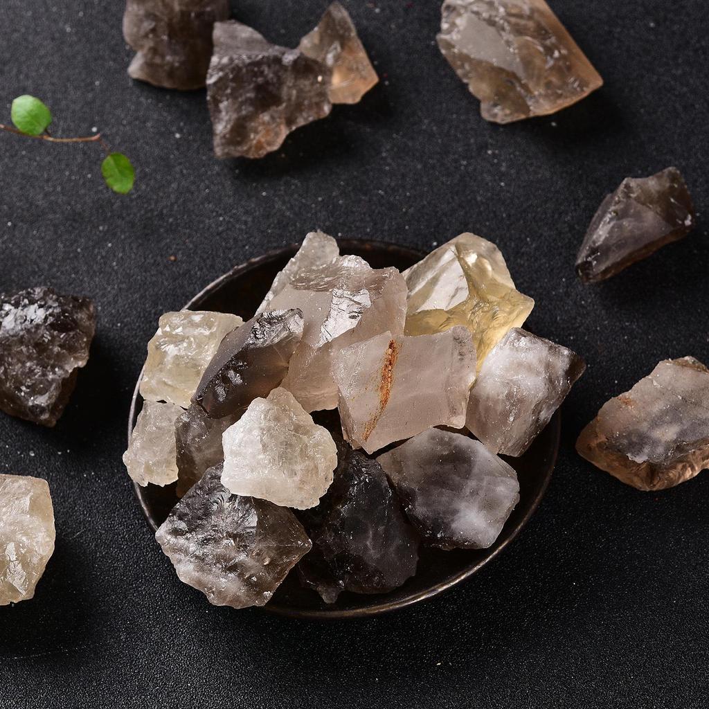 Natural Smoky Quartz Crystal Gemstone for Home or Office Decor