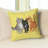 Novel W-Warriors C-Cats Throw Pillow Case Decoration Bed Custom Square Pillowcase Pad Cover