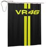 Moto-Gp Rossi-Moto de Corrida Motocross Vr 46 Cortina de Chuveiro Banheiro Poliéster Impermeável Cortinas de Banho Com Ganchos