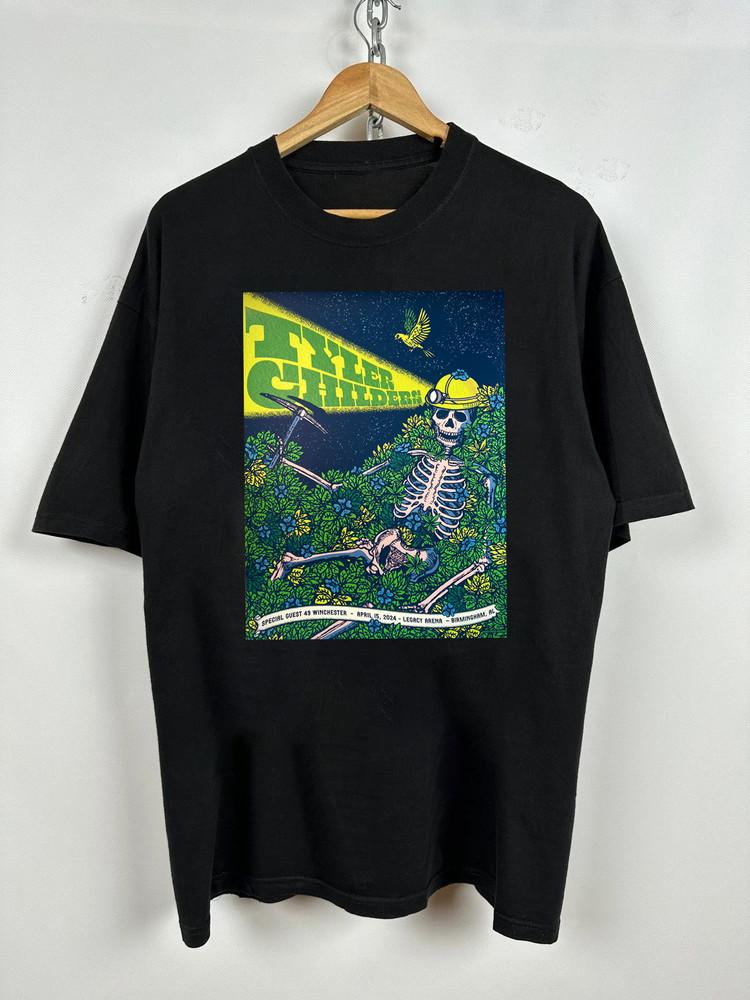 Hot Tyler Childers Country Squire Shirt Short Sleeve Black S-5XL AA400 Unisex T-Shirt S