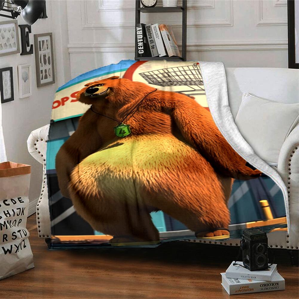 Grizzy & Lemmings Decke Warme Dekoration Perfekt für Wohnzimmer Bettwäsche Bett für Alle Anlässe Warme Dekoration