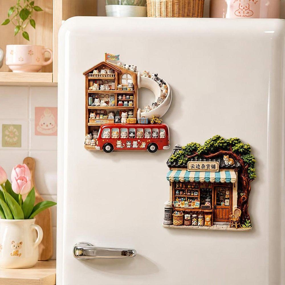 Simulation Refrigerator Magnet 3D Relief 3D Refrigerator Stickers Refrigerator Decoration