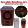 Outdoor Solar Motion Sensor Alarm Home  Alarm with Dog Barking Gunshot Sound Support Recording and Adjustable Volume
