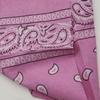 kakatrend bandana pink paisley 100% cotton adult bandana handkerchief cotton bandana unisex durag large 55cm x 55cm