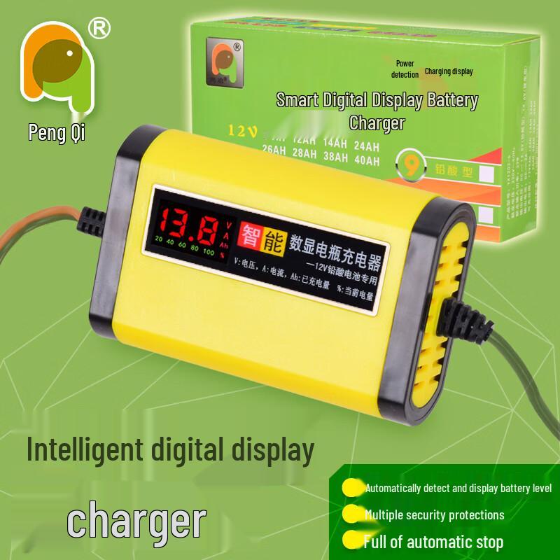 Pengqi Smart 12V Motorcycle Lead-Acid Battery Charger