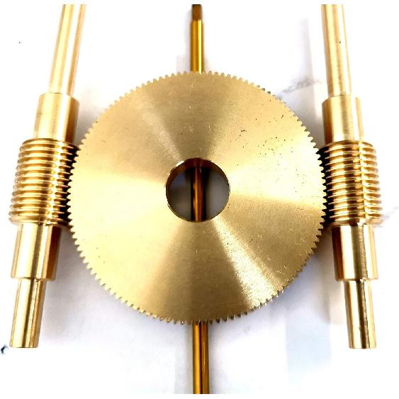 Worm Gear,Wheel Worm,Tooth Gear,Motor Pinion Gear Worm Gear 120 Teeth 0.4M 120T 12MM Hole Diameter Gear 1:120 Brass Decelerating Turbine Worm Gear