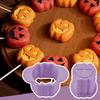 Halloween Cake Pop Mold Set Pumpkin & Ghost Shape Press for Baking Cookies Candy Food-Grade Baking Cake Pop Kit