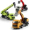 1:55 6 Styles Engineering Diecast Crane Excavator Truck Vehicle Construction Alloy+Plastic Inertial Model Toys for Children Boys